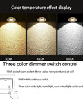 Slick 12 Pack 7W LED Dimmable Recessed Ceiling Lights With Vintage Brass Grille Finish color temperature effect display 3000K, 4000K, 6000K.