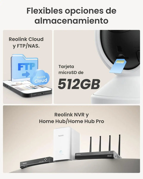 Flexible storage options for Outdoor Plug In Wi Fi Security Camera With 5MP HD Video And 3X Optical Zoom For Home Surveillance