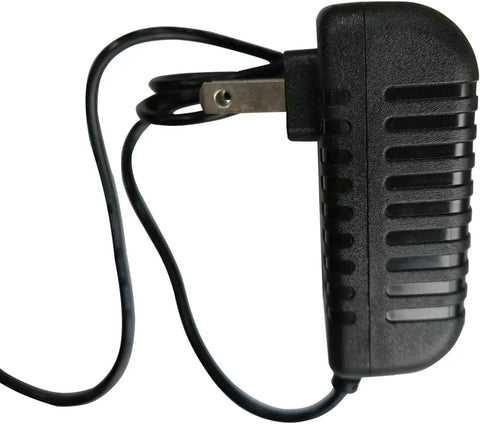 Snag This Heavy Duty Ac Dc Replacement Adapter For Electric Screwdrivers Featuring A Solid Five Foot Charging Cord And Universal Voltage Support For Quick Tool Repowers With Zero Hassle Or Setup Drama, side view showing plug and cable.