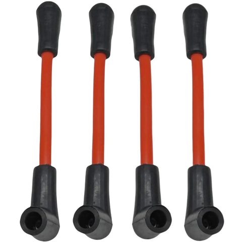4 Pack 6 Inch Spark Plug Wires For OMC Johnson Evinrude Outboard Motors V4 To V6 10 To 235 HP Ignition Coil Wires With Stainless Steel Conductors