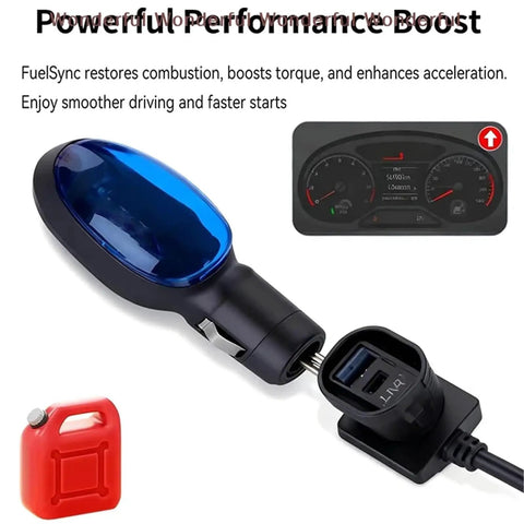 Gas Saver 5 Pack Plug And Play Fuel Economy Booster For Cars And Trucks 12V Vehicle Saving Device with gauge display