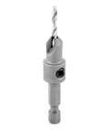 Heavy Duty Top Shelf Countersink Drill Bit 1/4 Quick Release Hex Shank with 82 Degree taper for precise wood screws.