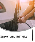 Tough As Nails Air Pump Hose Adapter Quick Connect Replacement For Tire Inflator With Durable Build And Anti Slip Grip To Ensure Safety While Inflating So You Can Hit The Road Without Leaks Being Stuck Roadside Safe And Sound, compact black hose on car tire