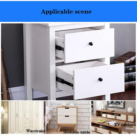Heavy Duty Full Extension Drawer Slides 2 Pack Built Tough With Soft Close, 3 Fold Telescopic Ball Bearing Drawer Runners in use