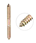 Pro Grade 10Mm X 100Mm Carbon Steel Hanger Bolts 12 Pack showing detailed coarse threads for robust wood and metal framing.