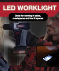 Rugged Cordless Drill With Variable Speed Gears And Solid Lithium Ion Battery Kit Includes Fast Charger 3 8 Inch Keyless Chuck 15 Gear Torque Clutch Bright LED Light in use during repairs.