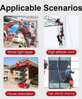 Heavy Duty Walk Behind Scissor Lift Hydraulic Aerial Work Platform Handles Loads Up To Eleven Hundred Pounds used for street light repair.