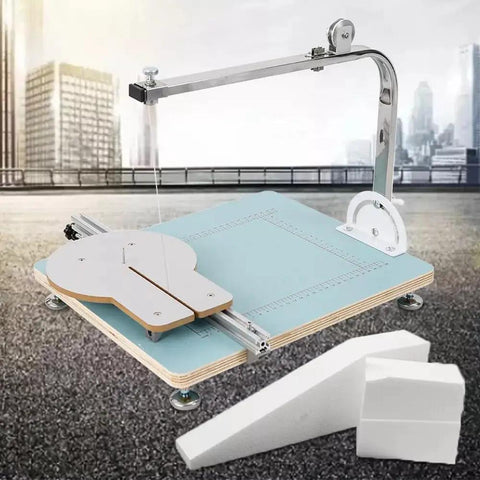 Stainless Steel Hot Wire Cutter For Foam And Plastic On A Beefy Working Table 110V Foam Cutting Machine with foam blocks