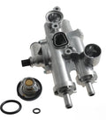 Straight Swap Engine Thermostat Housing And Water Outlet For Chrysler 200 Compass Caliber 4884571AB assembled with thermostat and seals.