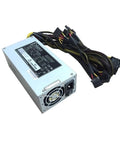 Beefy 800W Industrial Switch Power Supply for Rackmount Servers and Workstations in 2U 3U 4U 6U Chassis 100 to 240V Wide Range Rugged Pro Grade Power Unit Built for Heavy Duty Rigs, silver metal case with cables
