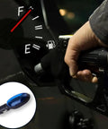 Gas Saver Gauge Kit 3 Pack Plug And Play Real Time Fuel Economy Monitor For Gasoline Diesel Water And Lubricants Save Cash On Gas Drive Farther And Keep Your Tank Clean With This Automotive Spill Saver shown with fuel nozzle