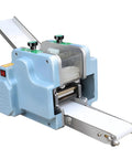 Game Changing Electric Automatic Dumpling Wrapper Maker With 8Cm Round Mold And Rock Solid 140W Motor viewed from the front angle.