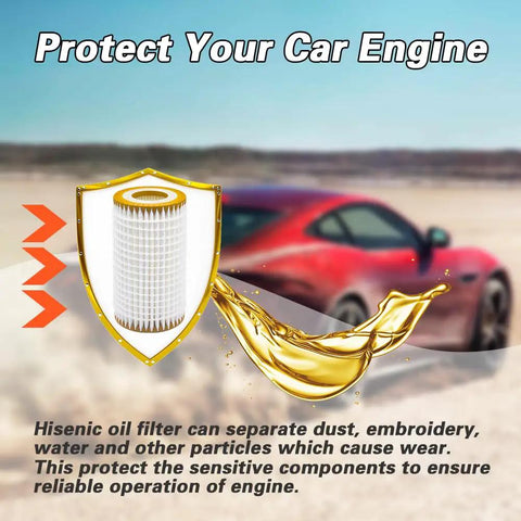 Mercedes Benz Oil Filter Direct Replacement For OE 0001802609 with protective features against contaminants