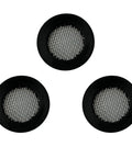 Three Pack 3/4 Inch Shower Head Gaskets And Washers To Filter Water Impurities Built To Create A No Leak Seal And Stop Leaks Fits 1/2 Inch Shower Heads Anti Clogging Stainless Mesh Filters Improve Water Flow black mesh washers