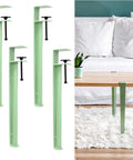 Heavy Duty Metal Table Legs, Adjustable Desk Base, Built Tough F Shape Iron Stand With Grippy Rubber Feet, Nailed It Diy Setup for floor use.
