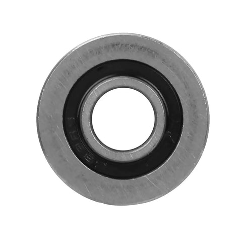 Round Bottom Track Groove Pulley Bearing for Industrial Automation and Photography Equipment Stainless Steel Sliding Roller 8x22.5x14.5mm, front view