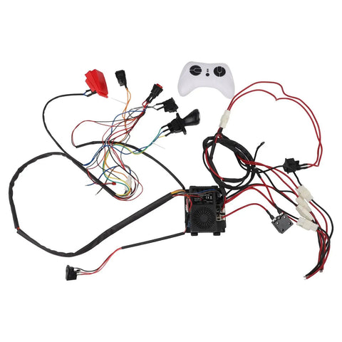 24V 40A DIY Wiring Harness Kit For Electric Toy Cars With 2 4G Remote Ride On Upgrade 12V To 24V Power Upgrade High Low Speed Switch