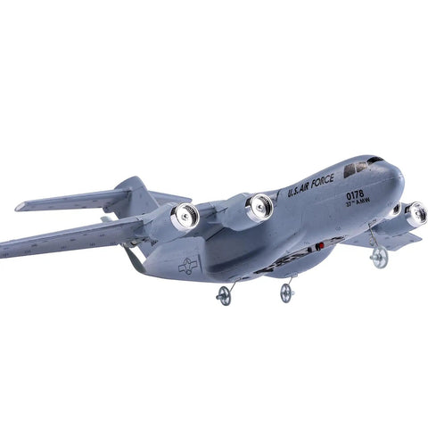 Ready To Fly RC Plane For Beginners Noob Friendly 2 4Ghz 2 Channel Airplane With Built In 3 Axis Gyro Auto Stabilization Navy Blue C17