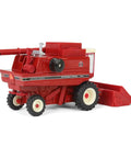 International Harvester 1460 Combine Die Cast Model One Sixty Fourth Scale With Rear Wheel Assist side view