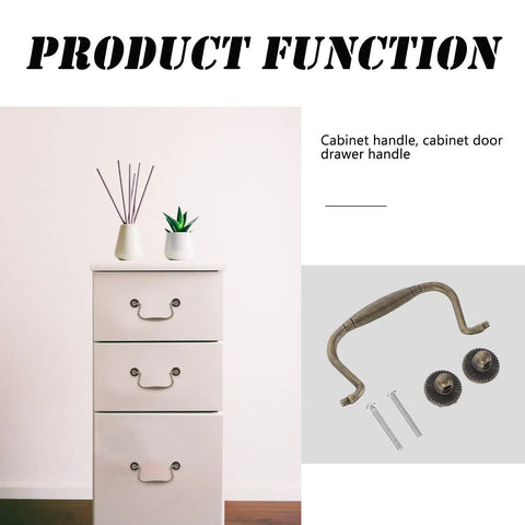 Vintage Zinc Alloy Cabinet Handles 4 Sets Dope Retro Metal Furniture Pulls For Drawers Cupboards And Doors Replacement