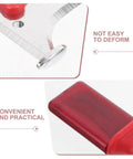 Close-up of Heavy Duty Insulated Wire Stripper Knife With No Sweat Cable Cutting Razor Ergonomic Grip Handle's blade and handle details.