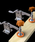 Stainless Steel Toggle Clamps With Vertical Release Adjustable Anti Slip Hold Down for Woodworking and Welding on wood beam