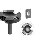 Heavy Duty Two Flute Wood Planer Router Bit With Seven Five Millimeter Cutting Diameter And Twelve Millimeter Shank, showcasing tough carbide tips and design.