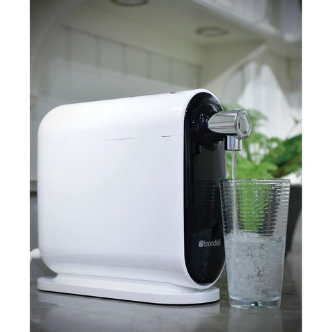 H630 Cypress Countertop Water Filter System With On Demand Three Stage Filtration And Faucet Dispenser For Kitchen Sinks White