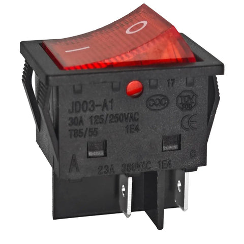 4 Pin Rocker Switch Pack Of 2 Beefy 30A 125V 250V Heavy Duty T85 55 1E4 Switches For Inverter Welding Machines