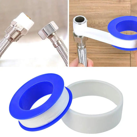 30 Roll Pack Of PTFE Thread Seal Tape One Half Inch By Three Hundred Ninety Four Inches White Teflon Pipe Sealant Tape displayed.