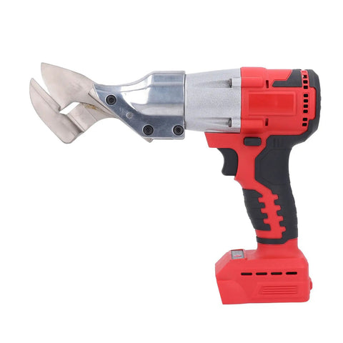 Professional Cordless Metal Shears With 800W Brushless Motor And Variable Speed tool with metallic blades for sheet cutting.