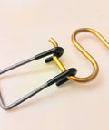 Heavy Duty Sofa Spring Extension Hook, Metal S Hook For Securing Upholstery Springs And Keeping Frame Tension Tight, shown connected to spring