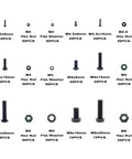 720 Piece Metric Nylon Phillips Pan Head Screws Hex Nuts Flat Washers Assortment Kit M2 Through M6 For DIY Projects