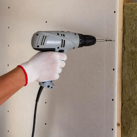 Handyman Ready Number 6 By 1 Inch 4 Phillips Bugle Head Drywall Screws With Matte Black Phosphate Coating for securing wallboard.