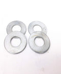 Front Wheel Axle Hardware Kit for Riding Mowers and Tractors includes thrust washers, stainless steel, top view.