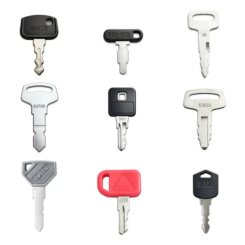 62 Piece Heavy Equipment Key Set For Construction Gear Ignition Keys And Operator Keys Kit With 459A 777 H806 5P8500 14607 H800 787