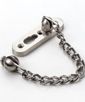 Beefy Heavy Duty Screen Door Latch 304 Stainless Steel for Apartment Security with Welded Chain Design Silver Finish