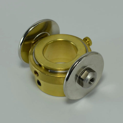 Pro Grade SG-55 Plasma Cutter Torch Guide Roller Wheel Circinus For Precision Cuts, A Real Workhorse That Fits Shroud Shield Cup With Standard And Groove Options, One Piece, Golden And Silver Finish