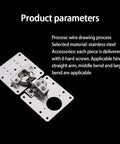 Door Hinge Repair Plate for Kitchen Cabinets and Furniture Stainless Steel Fix Kit with product parameters display