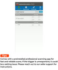 Android 13 Barcode Scanner PDA083 With Zebra 4750MR Mid Range Scanner app display screen for inventory management