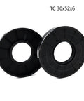 30x52x6mm Nitrile Rubber Double Lip Spring Loaded Oil Seal 2 Pack For Motors And Machinery Garage Grade Pro Built Leakproof Seal Smooth Rotation Durable And Easy Install, black TC 30x52x6 seals