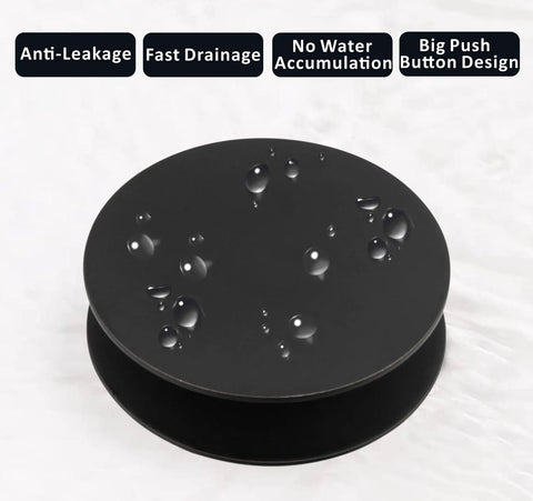 Universal Bathroom Sink Drain Stopper With Detachable Hair Catcher And Matte Black Finish Is A Pretty Darn Sharp Fit For Most Pop Up Drains Works Like A Charm While Sealing Away Nasty Hairs In Your Vanity Basin