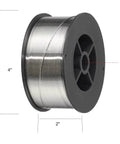 Aluminum 4043 MIG Welding Wire 0.030 Inch 1 Lb Roll ER4043 AlSi5 spool with 4 inch diameter and 5/8 inch hub angle view
