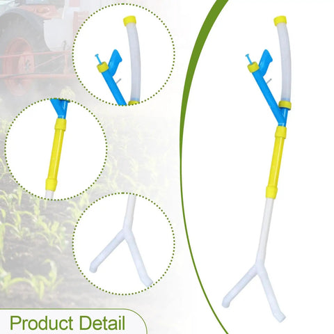 Handy Manual Fertilizer Spreader For Farm Use Time Saving Press Type Tool Built For Corn Vegetables Sugarcane Peppers