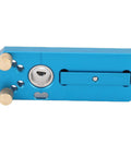 Heavy Duty Aluminum Profile Hole Punch Kit With Precise M6 M8 Step Drill Bits And Positioning Guide For Industrial Frames Machinery Installations And Automation Projects That Get The Job Done Fast Without Stress, blue aluminum punch guide