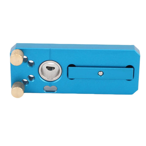 Heavy Duty Aluminum Profile Hole Punch Kit With Precise M6 M8 Step Drill Bits And Positioning Guide For Industrial Frames Machinery Installations And Automation Projects That Get The Job Done Fast Without Stress, blue aluminum punch guide
