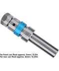 ER20 Floating Tapping Tool Holder With Telescopic Adjustment, Straight Shank CNC Lathe Tap Chuck for M2 to M16, 20CrMnTi Steel