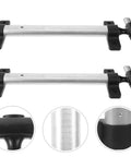 Telescopic Luggage Handle Replacement Set Made Of Aluminum Alloy, Durable Pull Handle For Suitcases, Easy Operation, Lightweight Travel Accessory For Outdoor Trips And Short Getaways, silver telescopic handle set