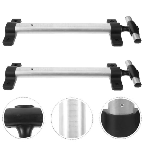 Telescopic Luggage Handle Replacement Set Made Of Aluminum Alloy, Durable Pull Handle For Suitcases, Easy Operation, Lightweight Travel Accessory For Outdoor Trips And Short Getaways, silver telescopic handle set