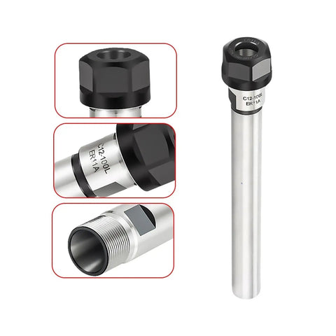 Top Tier ER Extension Rod For C10 And ER8 ER11 Chucks with precision straight shank for stable collet tool holder machining.